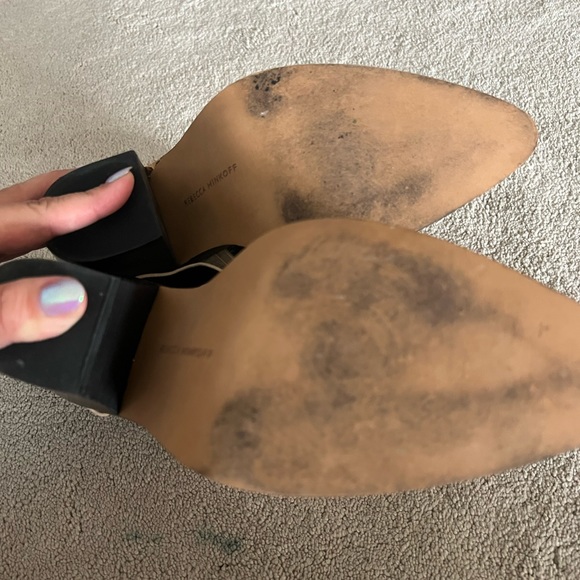 Rebecca Minkoff Women’s Seavie Buckle Strap Clay Leather Ankle Bootie size 9 EUC - Picture 9 of 11